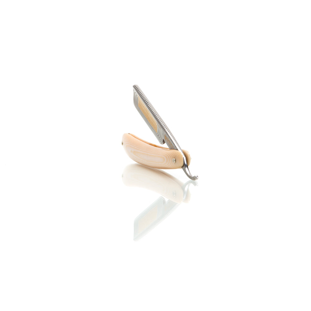 Ivory Micarta 5/8" Razor with Luxury Shave Set