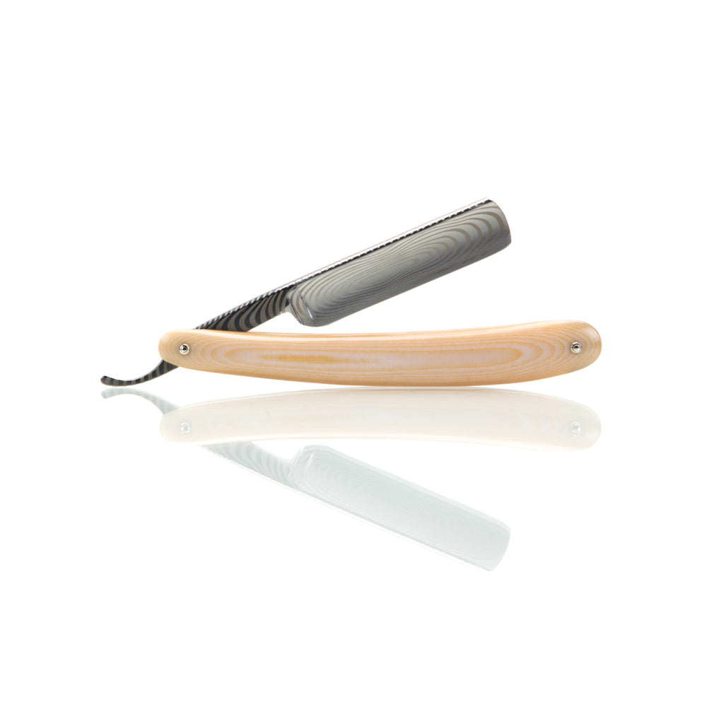 Ivory Micarta 5/8" Razor with Luxury Shave Set