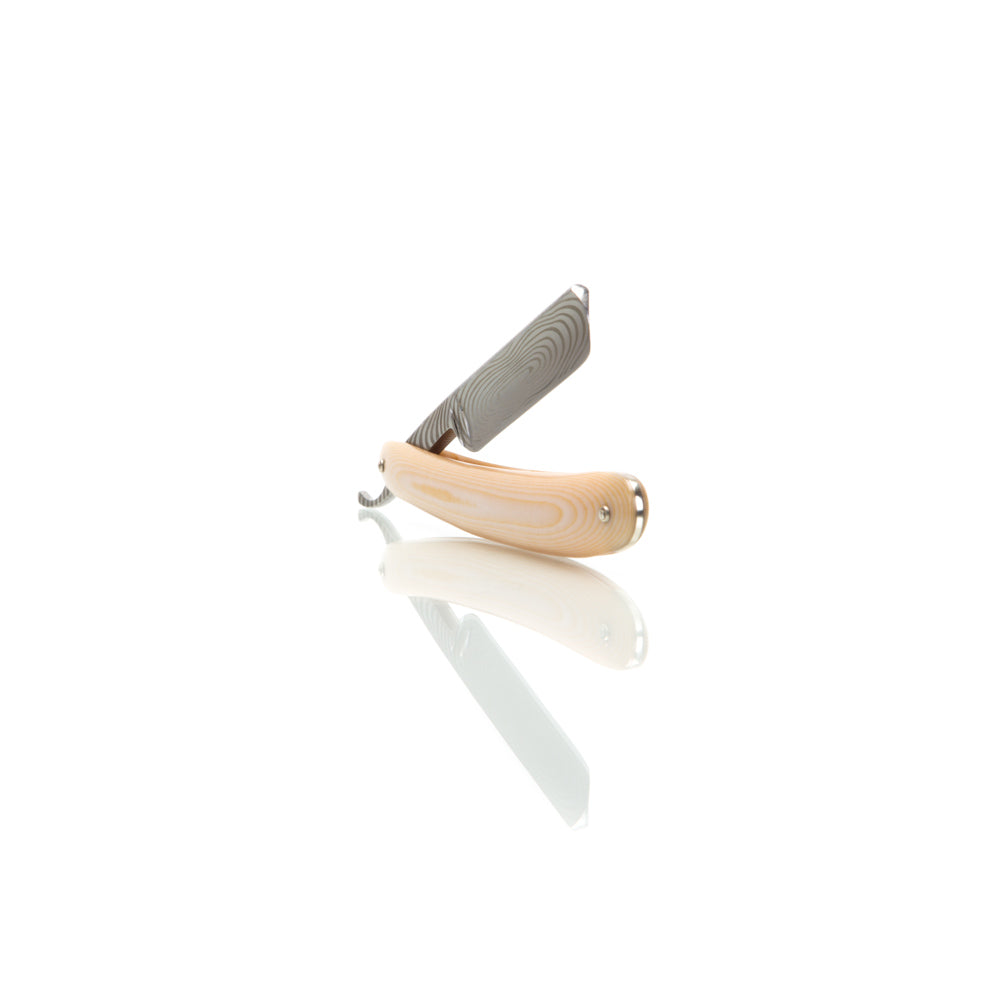 Ivory Micarta 5/8" Razor with Luxury Shave Set