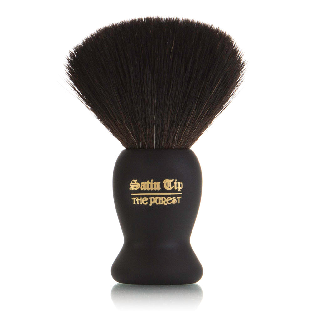 Satin Tip - The Purest - Luxury Synthetic Shaving Brush Black