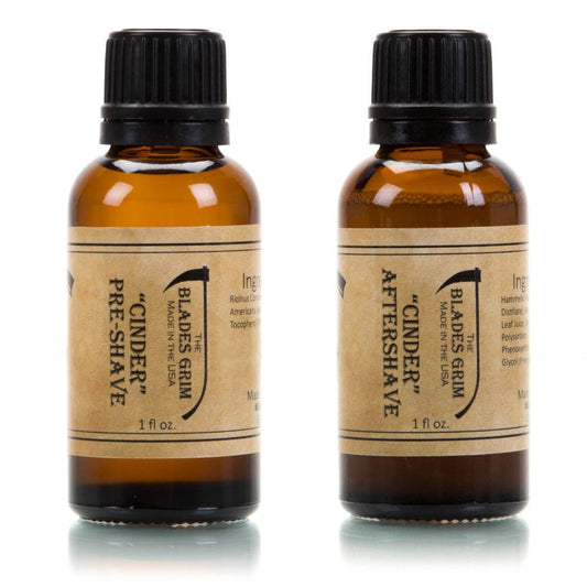 The Blades Grim Aftershave Pre-Shave Combo - Cinder