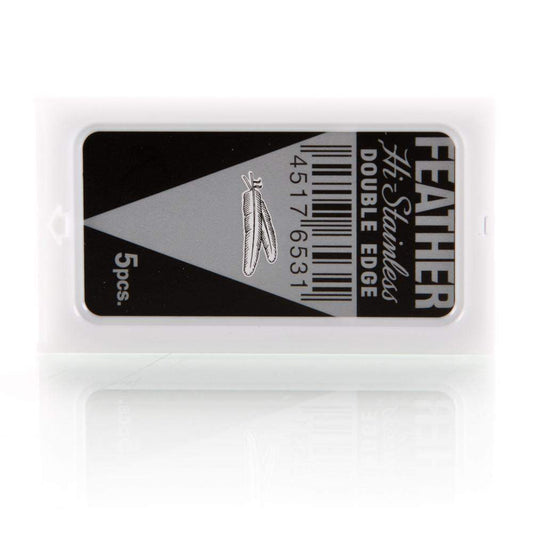 Feather Hi Stainless Platinum Double-Edge Blades 5 pack-