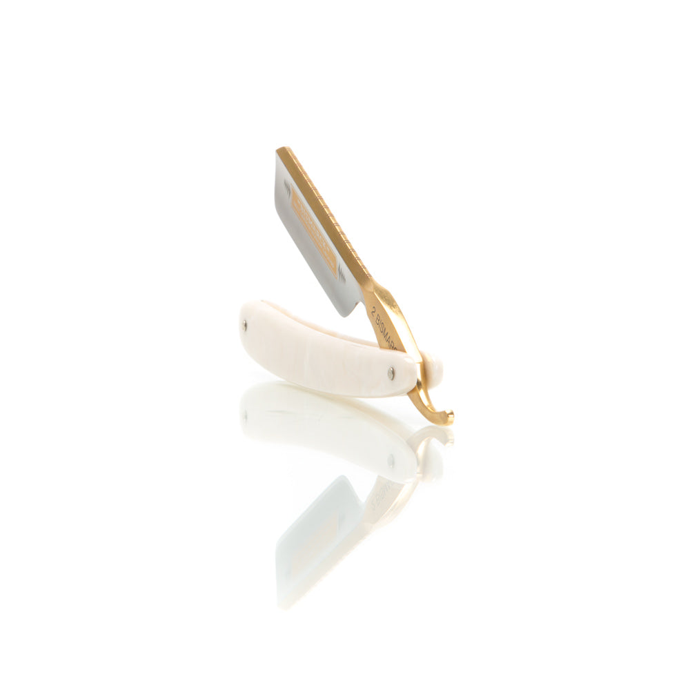 Faux Pearl Bismarck 6/8" Razor wtih Luxury Set
