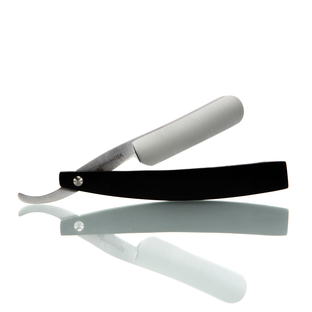 Hart Steel 6/8 Satin Finish Round Point Straight Razor