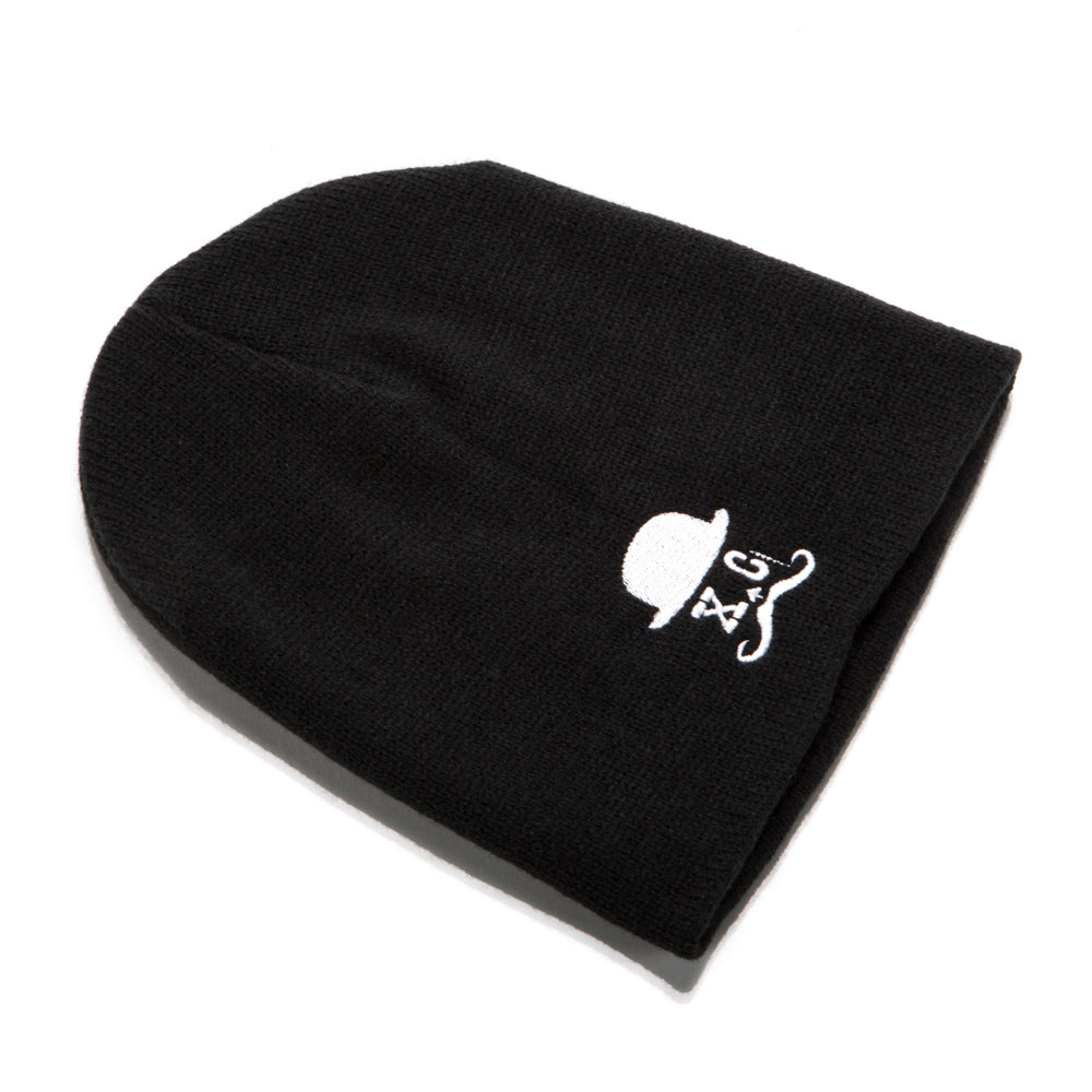 Straight Razors Black Beanie With Logo