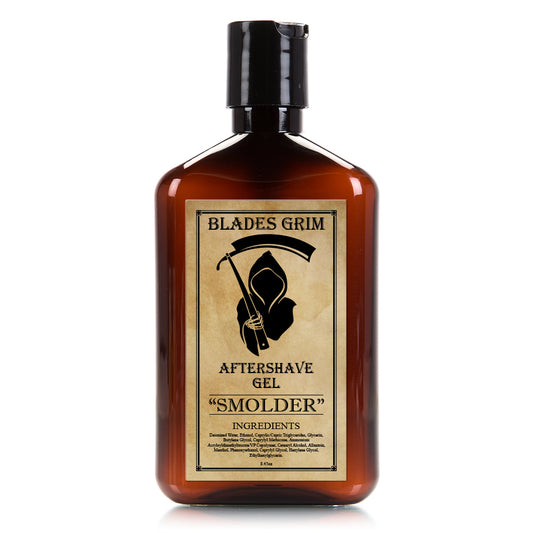 Smolder Aftershave Gel - 8.45 oz - By The Blades Grim