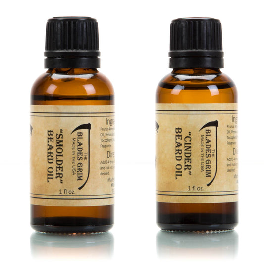 Smolder & Cinder 2 Pack Beard Oil - The Blades Grim