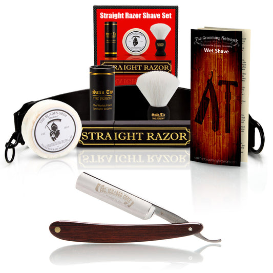 Dovo 5/8 Straight Razor - Cocobolo Wood Scales - Luxury Set