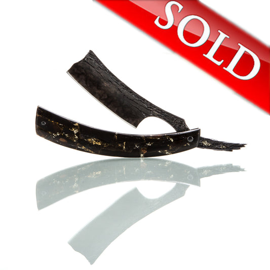Dylan Farnham Mammoth Tusk & Resin Custom Straight Razor & Custom Box!