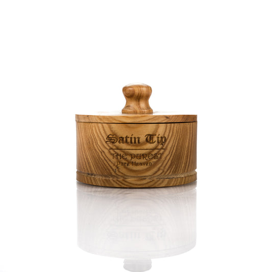 Satin Tip Luxury Olive Wood Shave Bowl